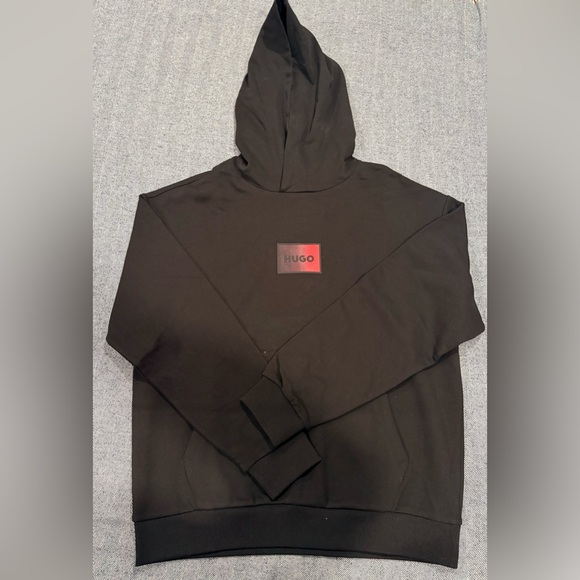 Hugo Boss Men's Danohood Long-Sleeve Logo Hoodie | size: M | Color:Black - Picture 3 of 10